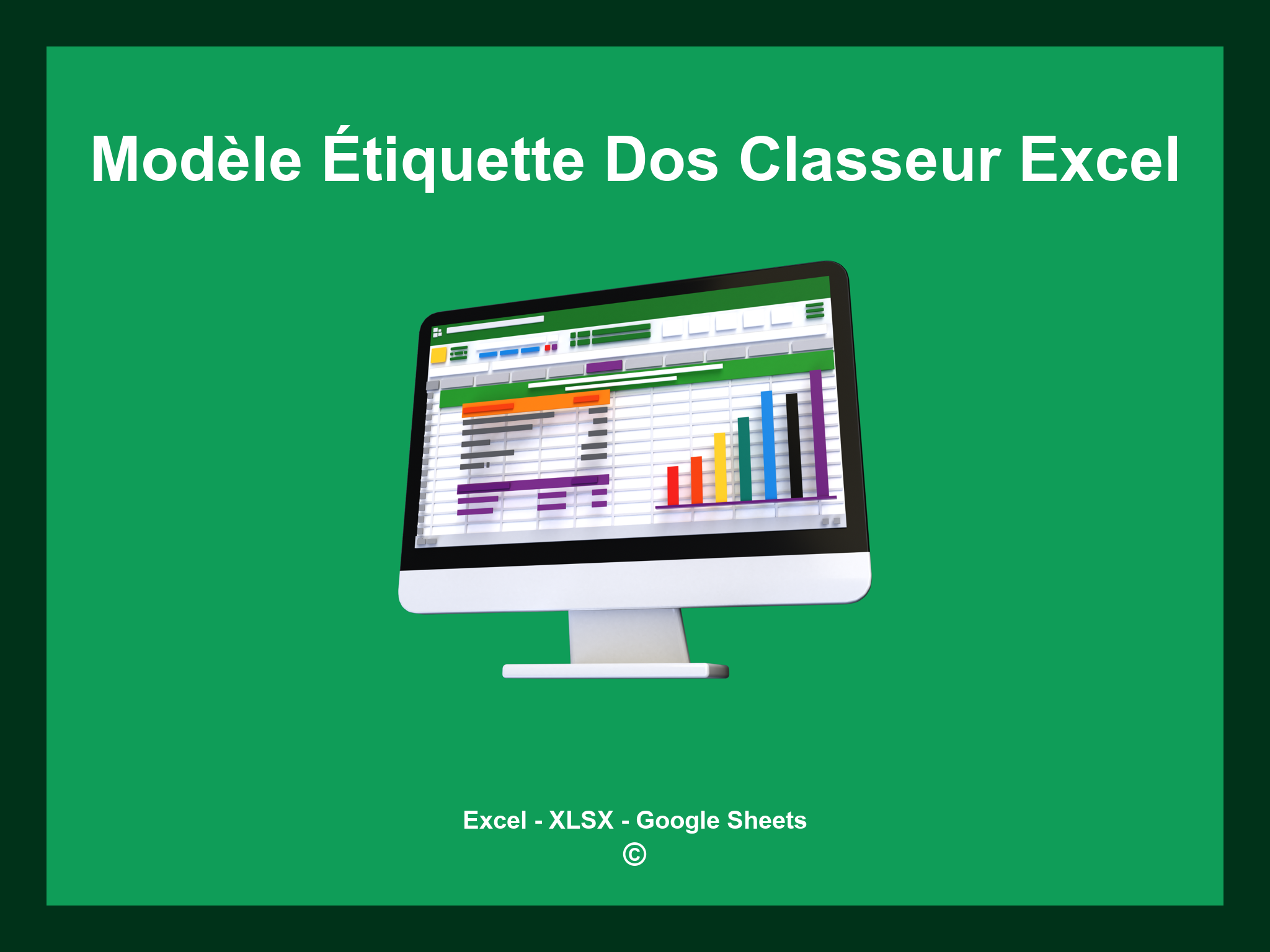 Modèle Étiquette Dos Classeur Excel