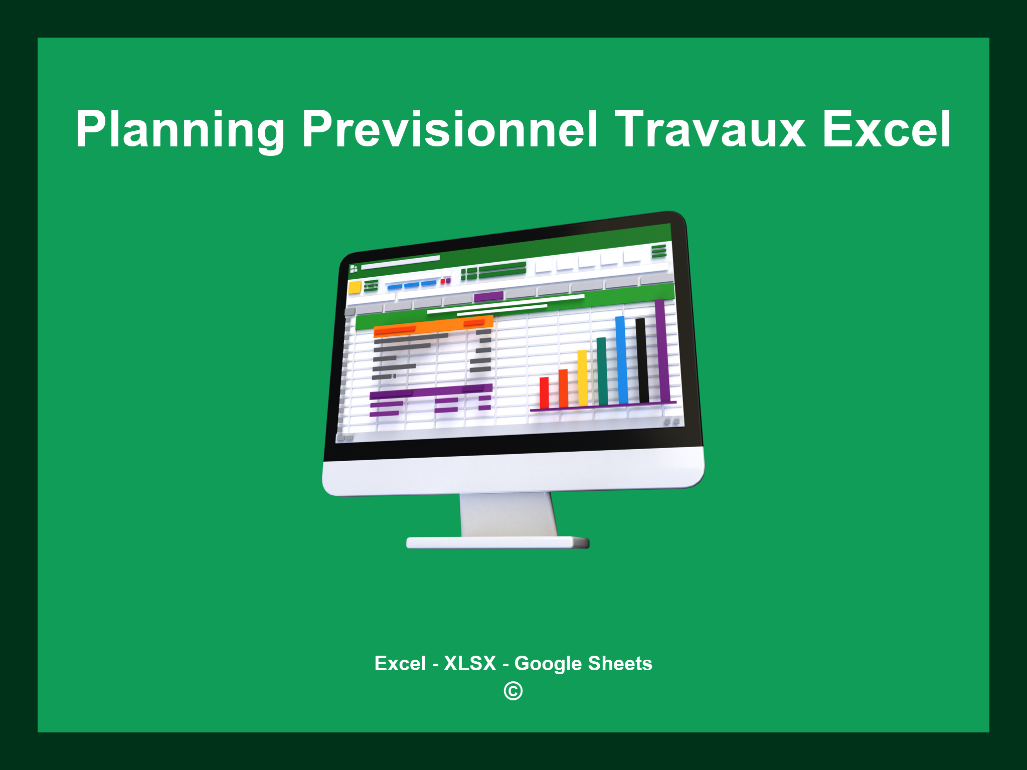 Planning Previsionnel Travaux Excel