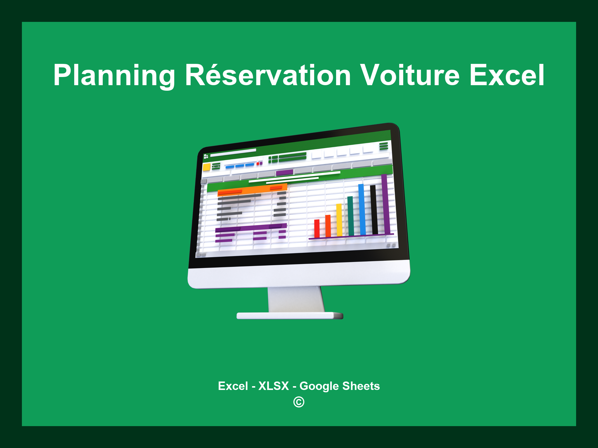 Planning Réservation Voiture Excel